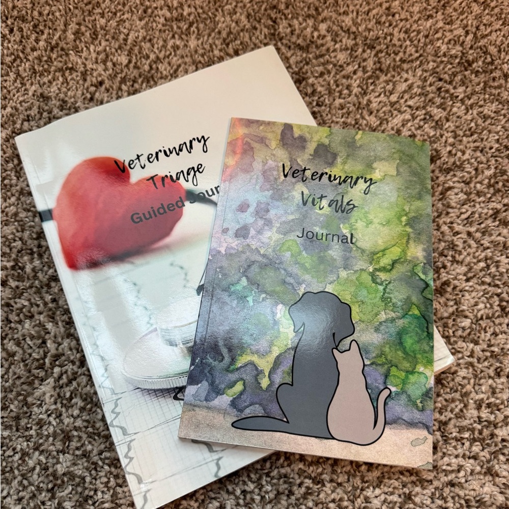 Veterinary Journals Set with Artistic Covers